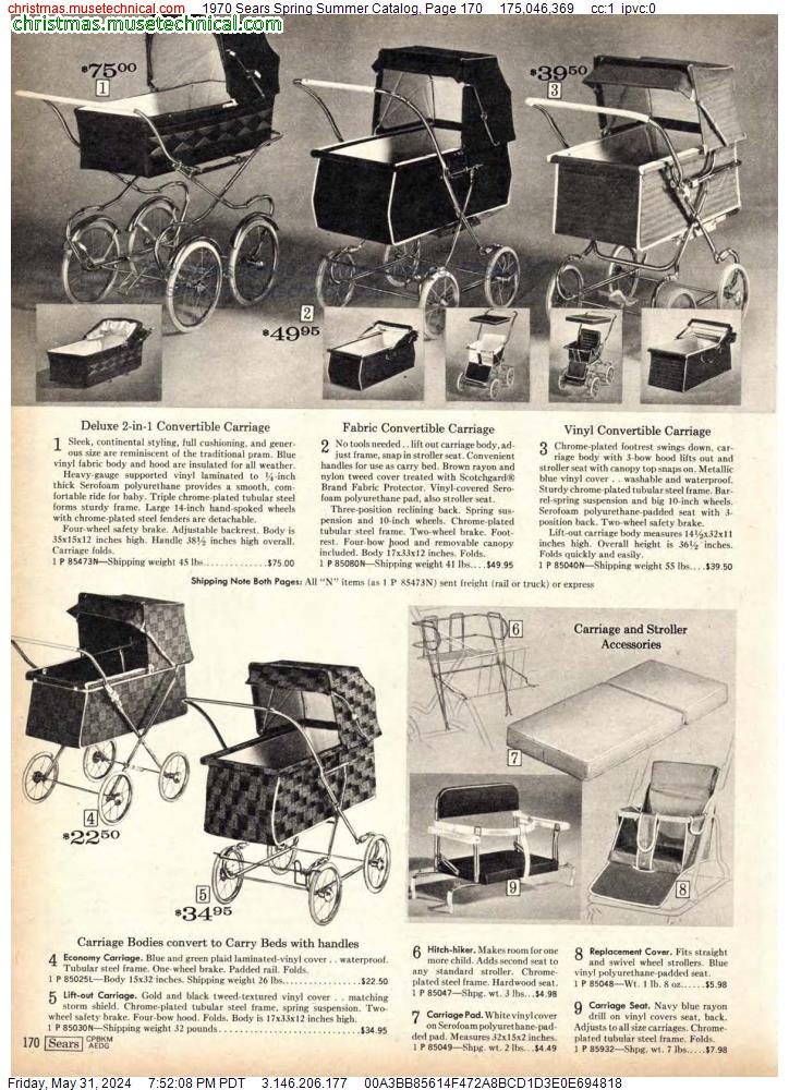 1970 Sears Spring Summer Catalog, Page 170