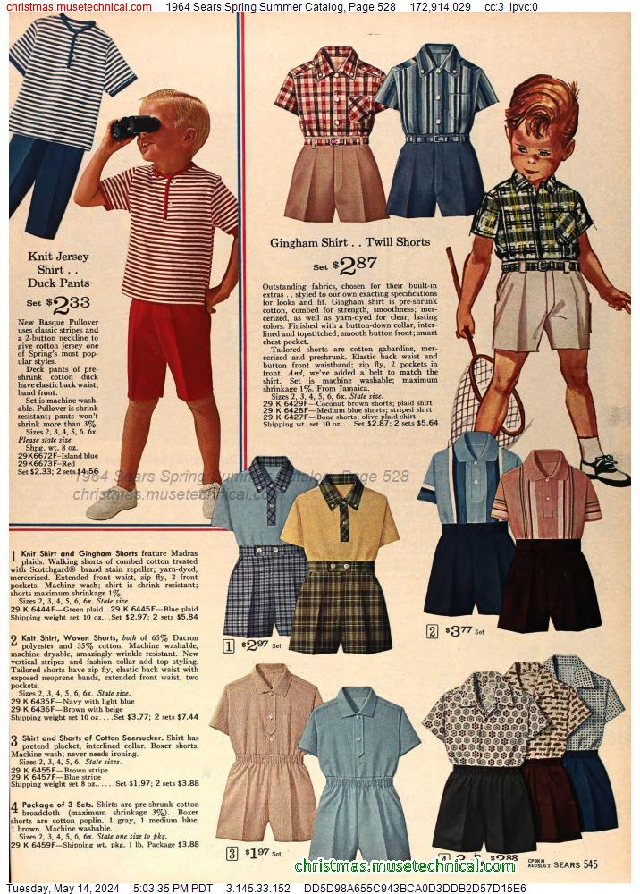1964 Sears Spring Summer Catalog, Page 528