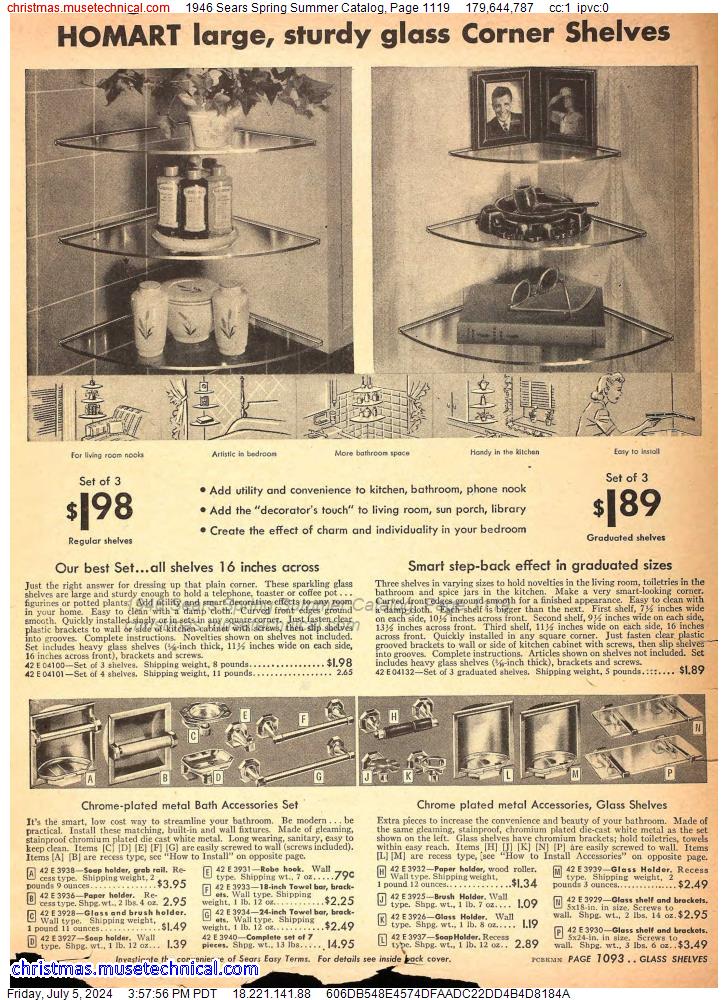 1946 Sears Spring Summer Catalog, Page 1119