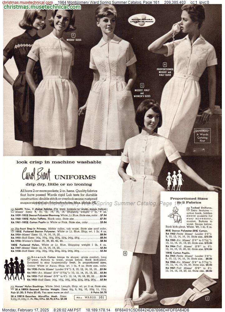 1964 Montgomery Ward Spring Summer Catalog, Page 161