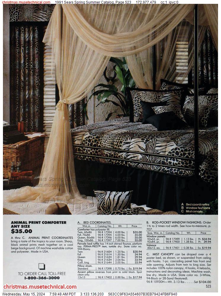 1991 Sears Spring Summer Catalog, Page 523
