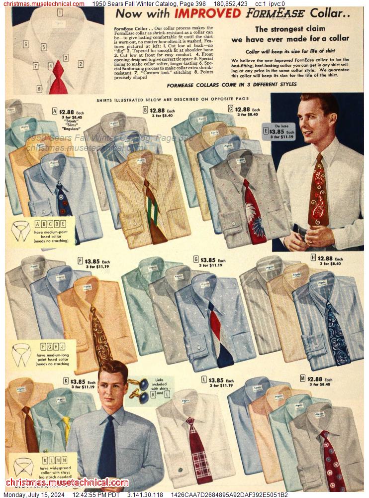 1950 Sears Fall Winter Catalog, Page 398