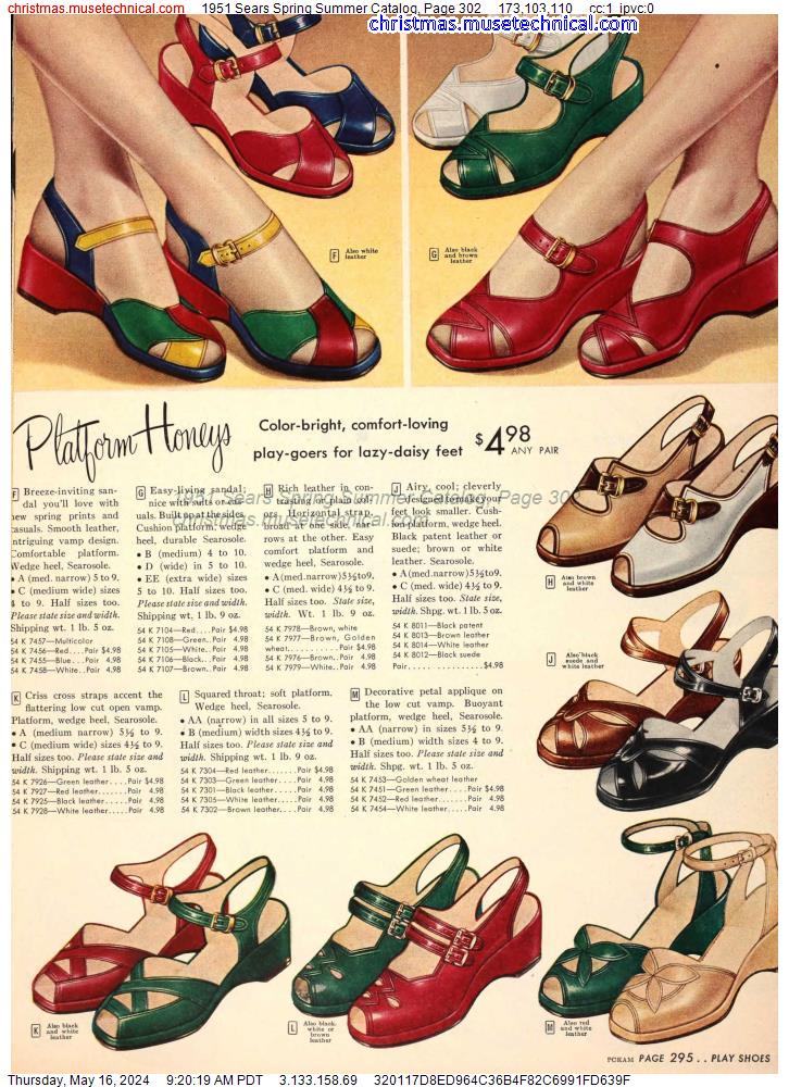 1951 Sears Spring Summer Catalog, Page 302