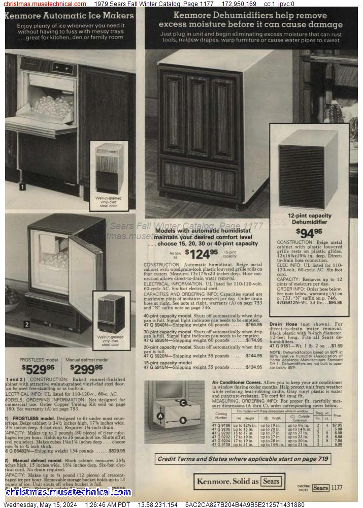1979 Sears Fall Winter Catalog, Page 1177