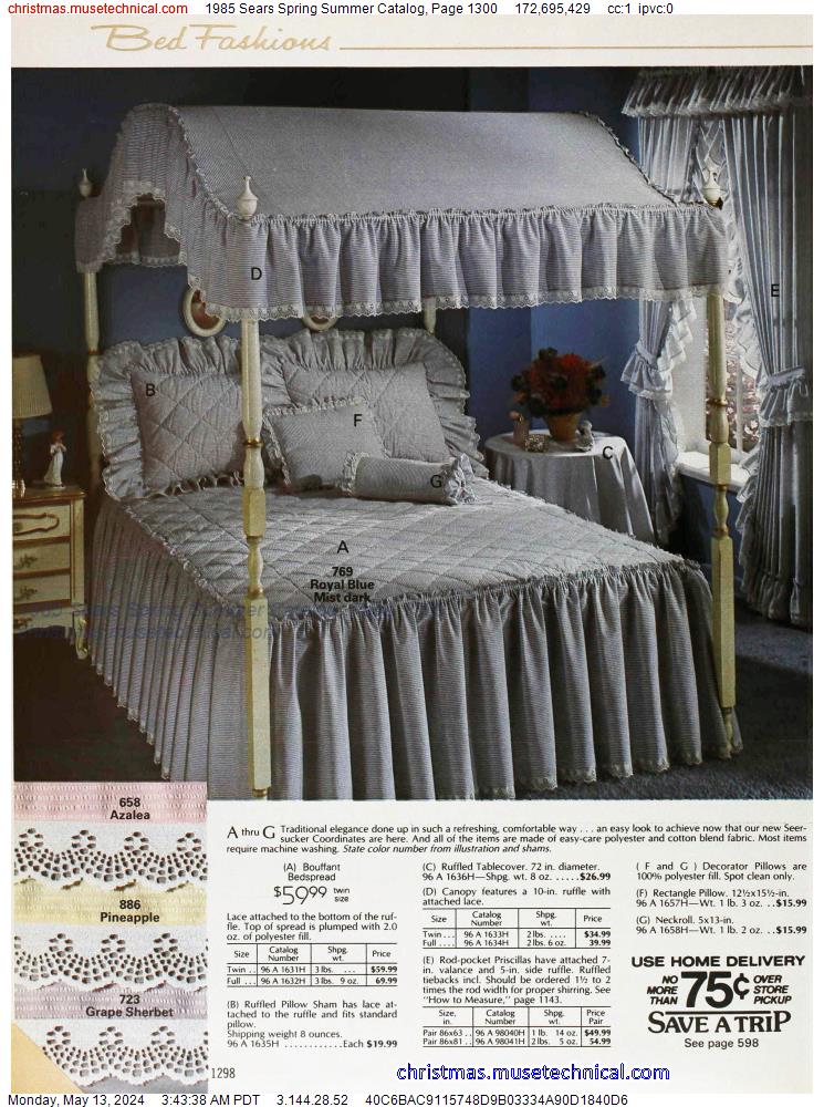 1985 Sears Spring Summer Catalog, Page 1300
