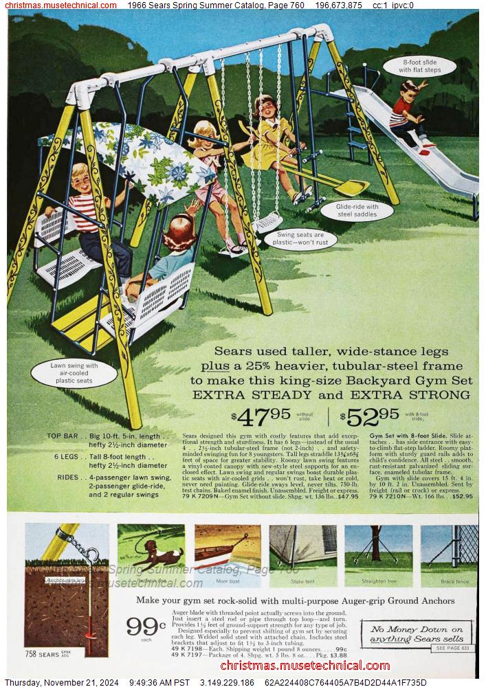 1966 Sears Spring Summer Catalog, Page 760