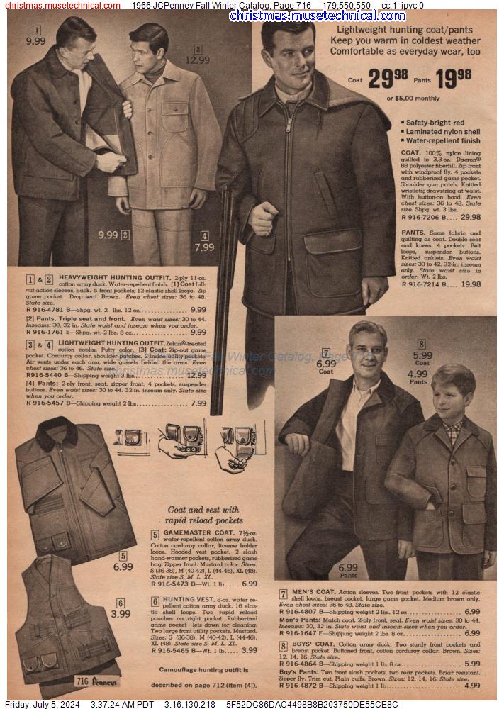 1966 JCPenney Fall Winter Catalog, Page 716