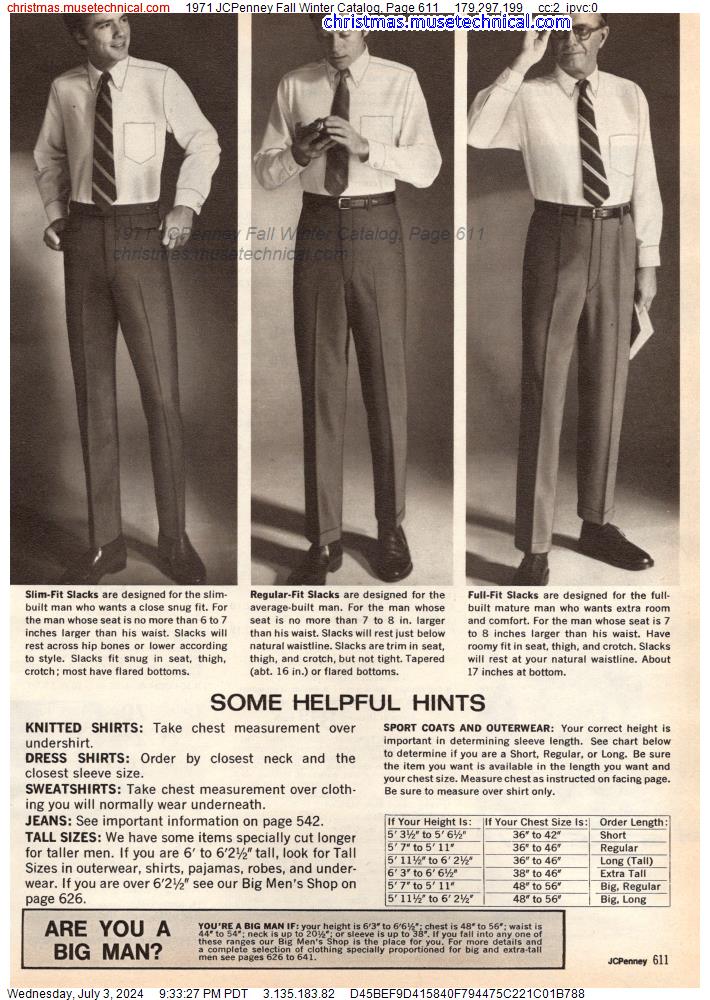 1971 JCPenney Fall Winter Catalog, Page 611