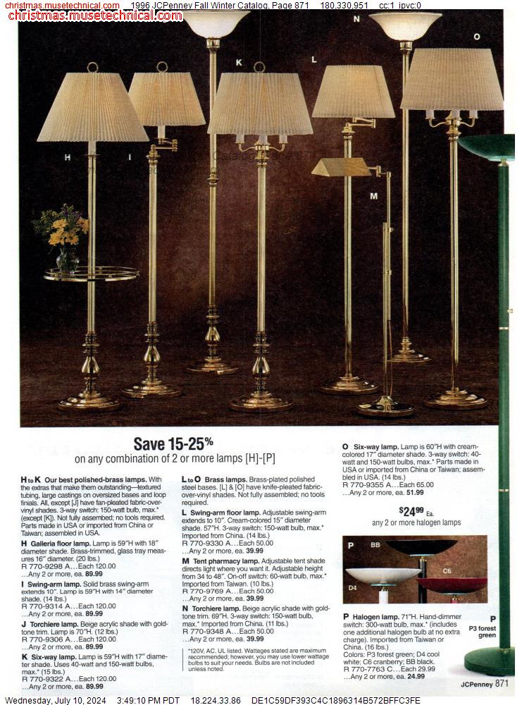 1996 JCPenney Fall Winter Catalog, Page 871
