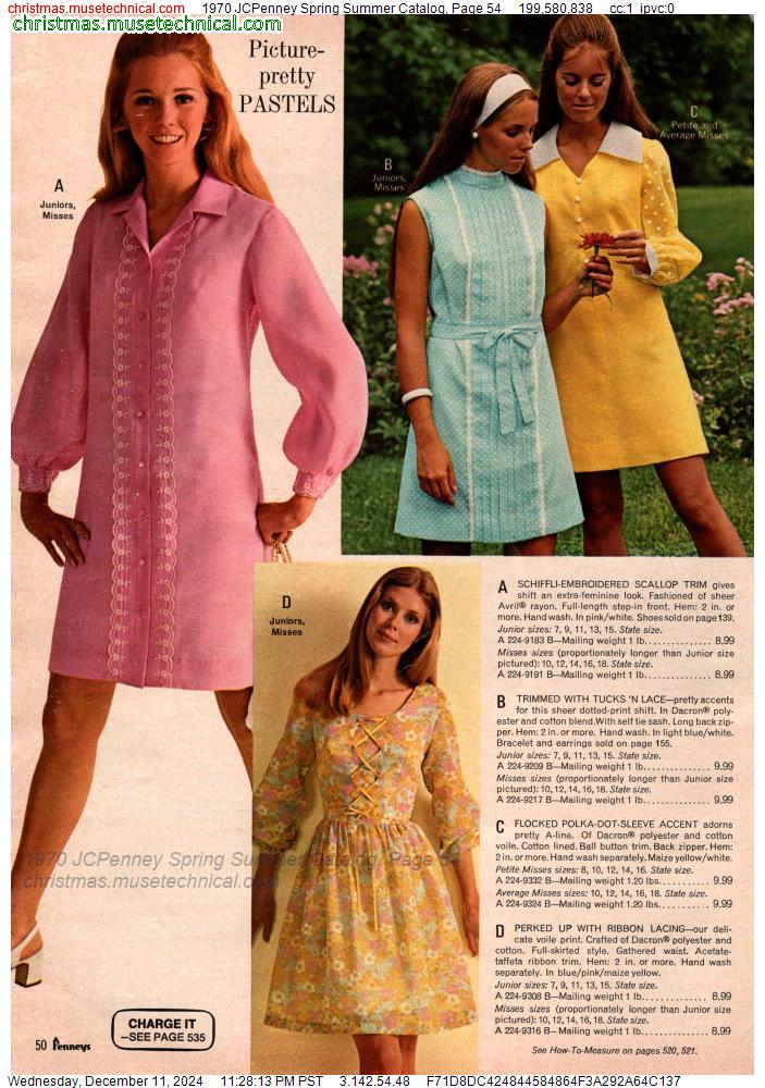 1970 JCPenney Spring Summer Catalog, Page 54