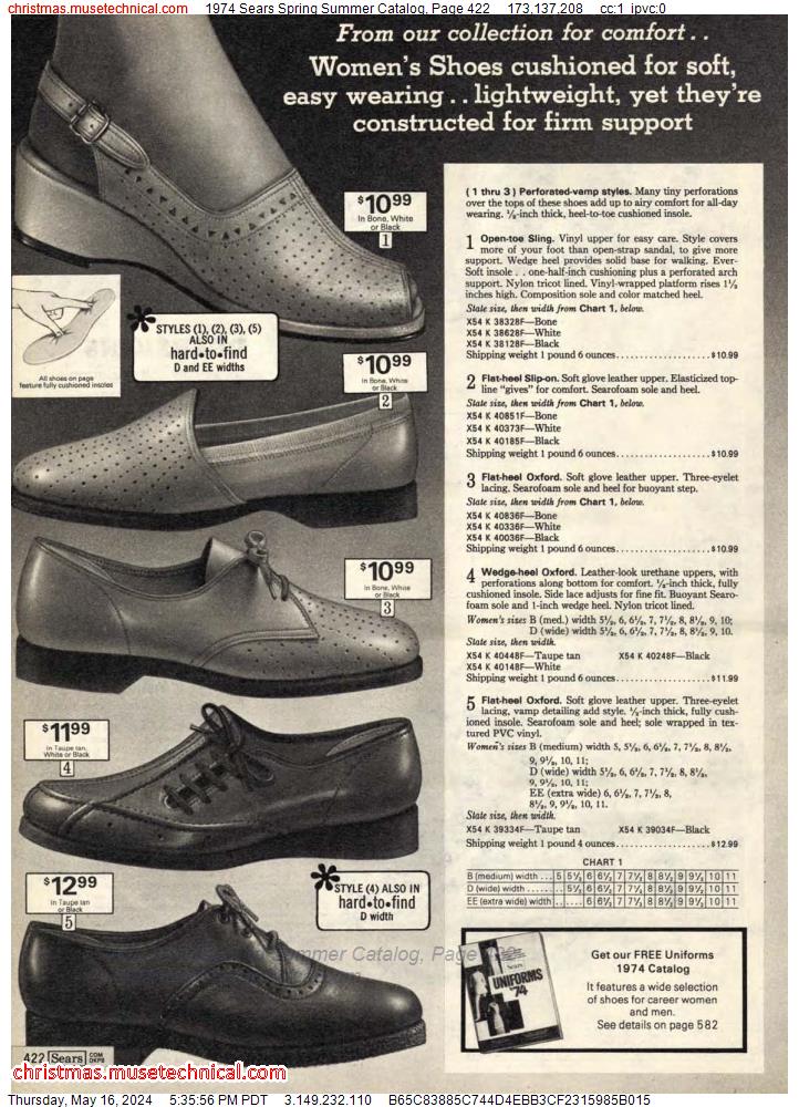 1974 Sears Spring Summer Catalog, Page 422