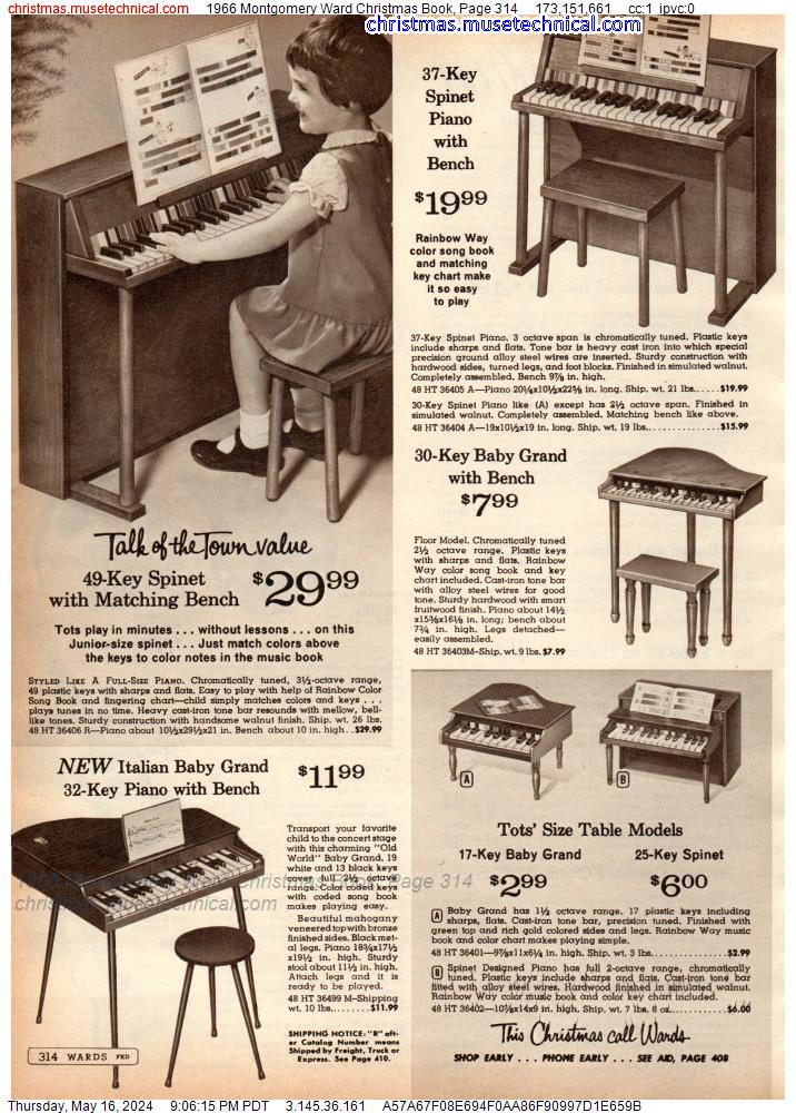 1966 Montgomery Ward Christmas Book, Page 314