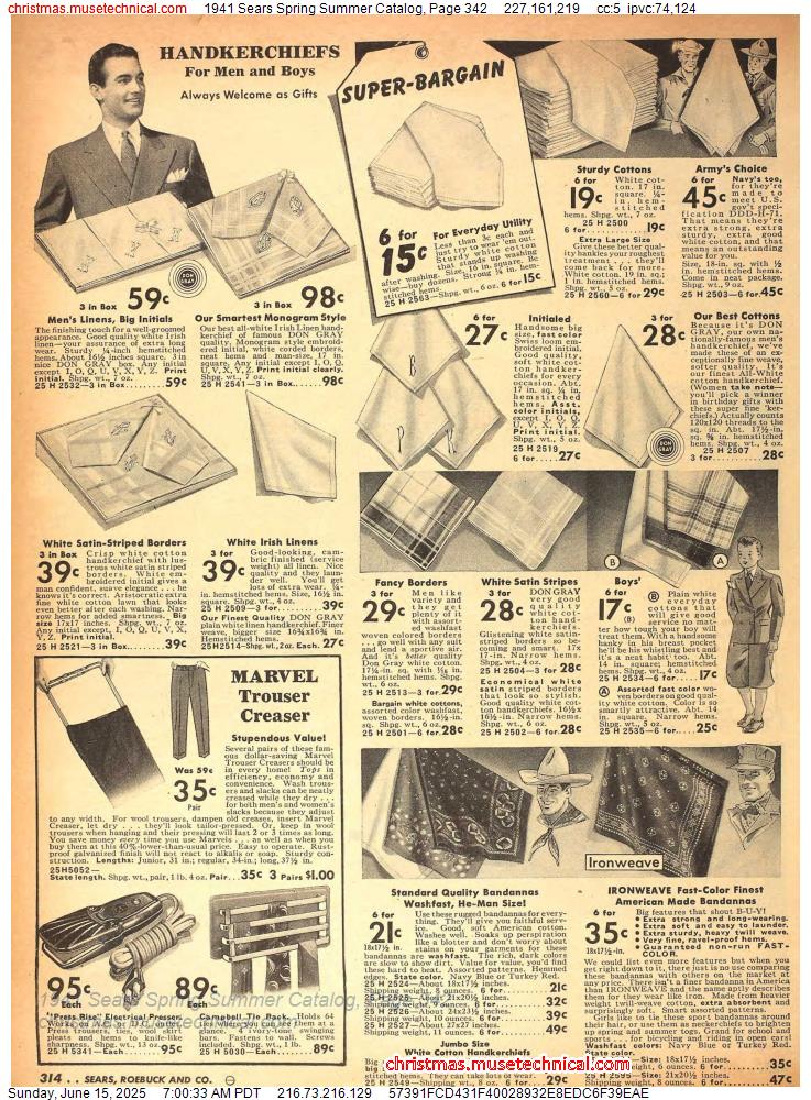 1941 Sears Spring Summer Catalog, Page 342