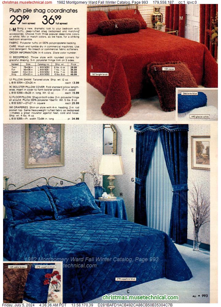 1982 Montgomery Ward Fall Winter Catalog, Page 993