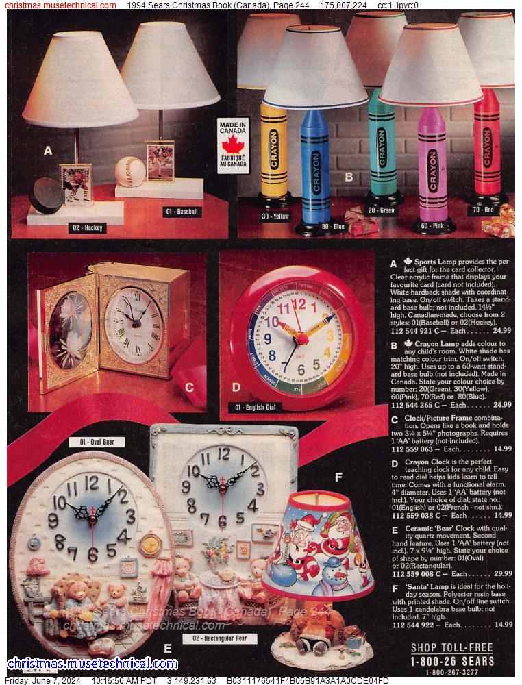 1994 Sears Christmas Book (Canada), Page 244