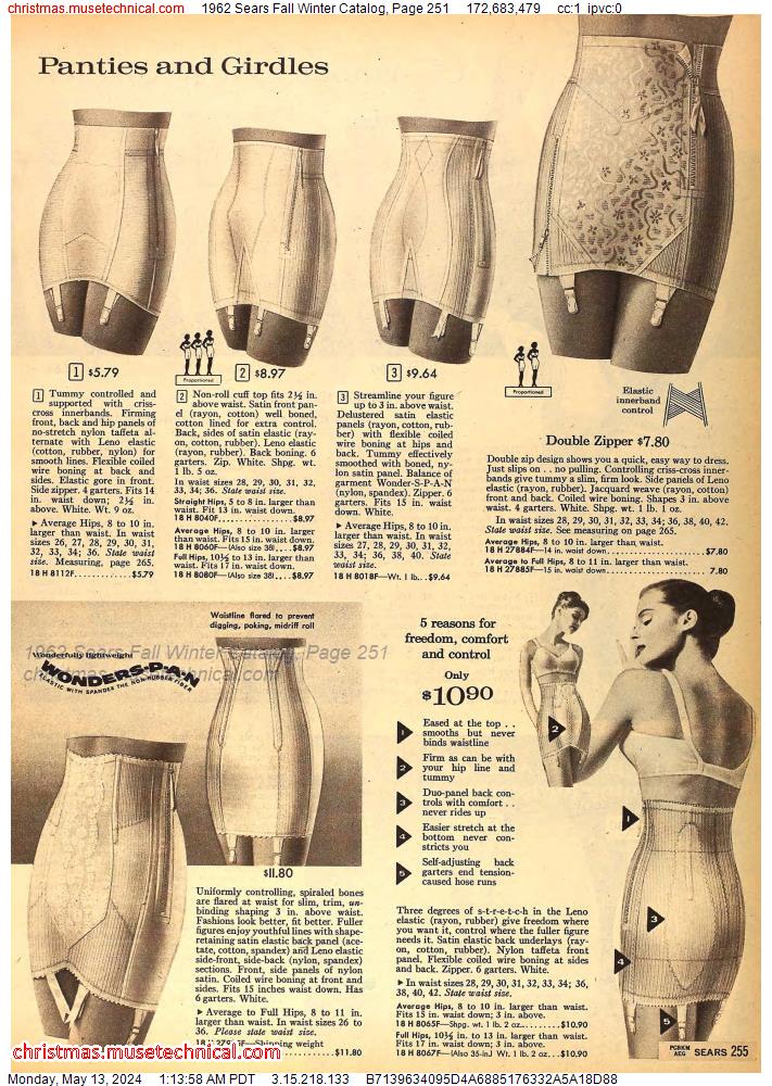 1962 Sears Fall Winter Catalog, Page 251