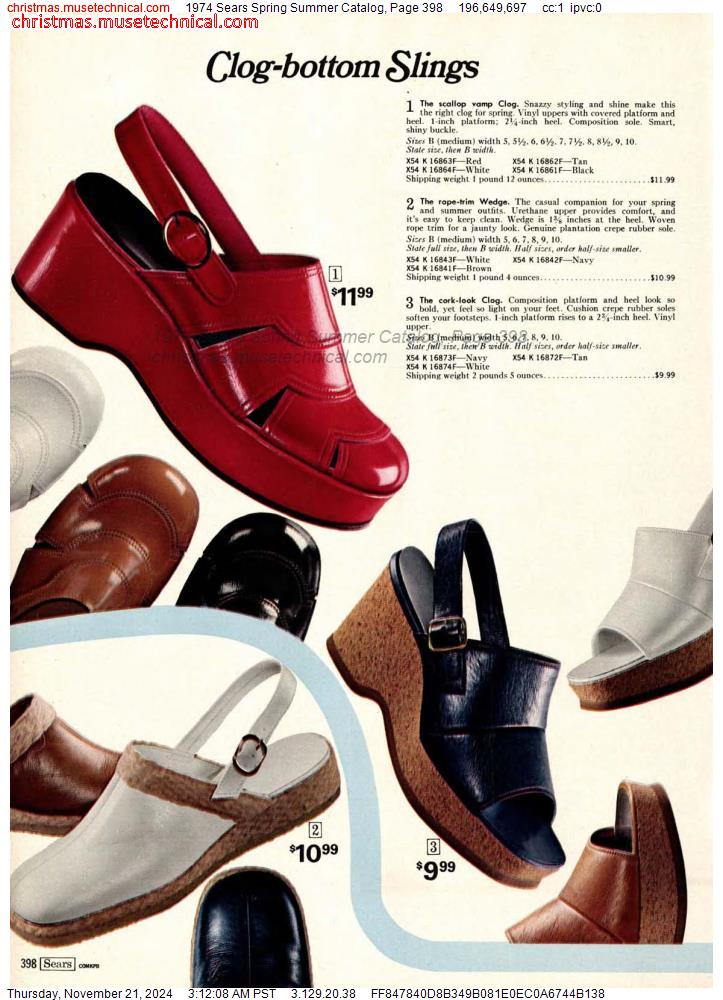 1974 Sears Spring Summer Catalog, Page 398