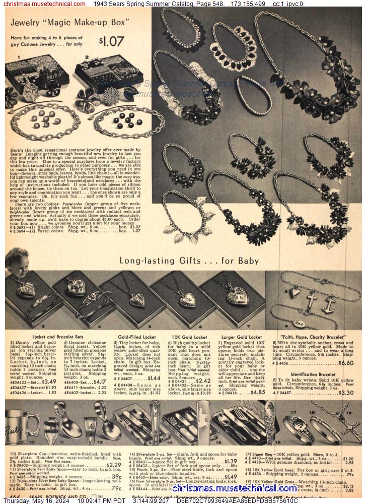 1943 Sears Spring Summer Catalog, Page 548