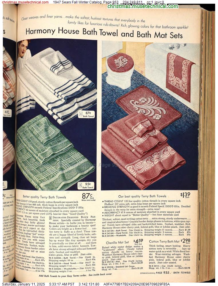 1947 Sears Fall Winter Catalog, Page 953