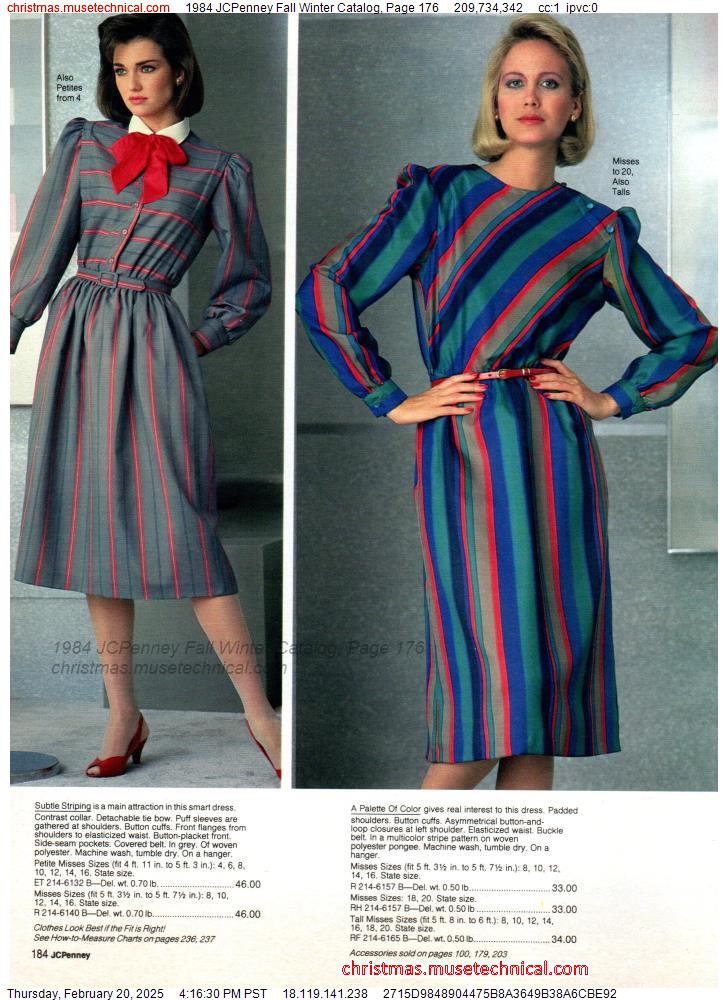 1984 JCPenney Fall Winter Catalog, Page 176