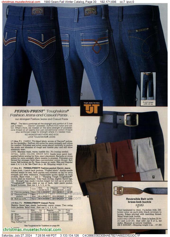 1980 Sears Fall Winter Catalog, Page 30