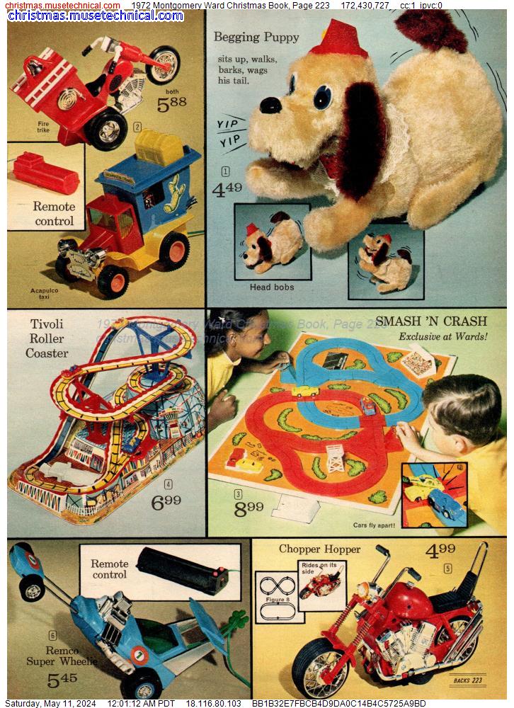 1972 Montgomery Ward Christmas Book, Page 223