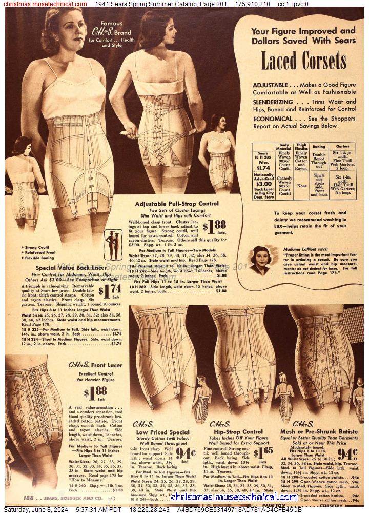 1941 Sears Spring Summer Catalog, Page 201