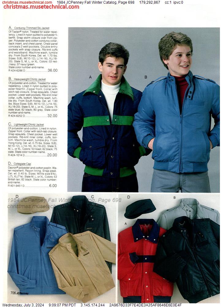 1984 JCPenney Fall Winter Catalog, Page 698
