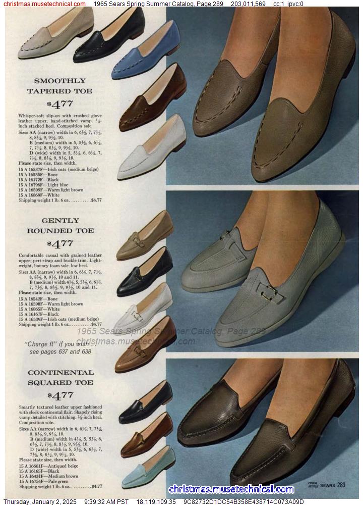 1965 Sears Spring Summer Catalog, Page 289