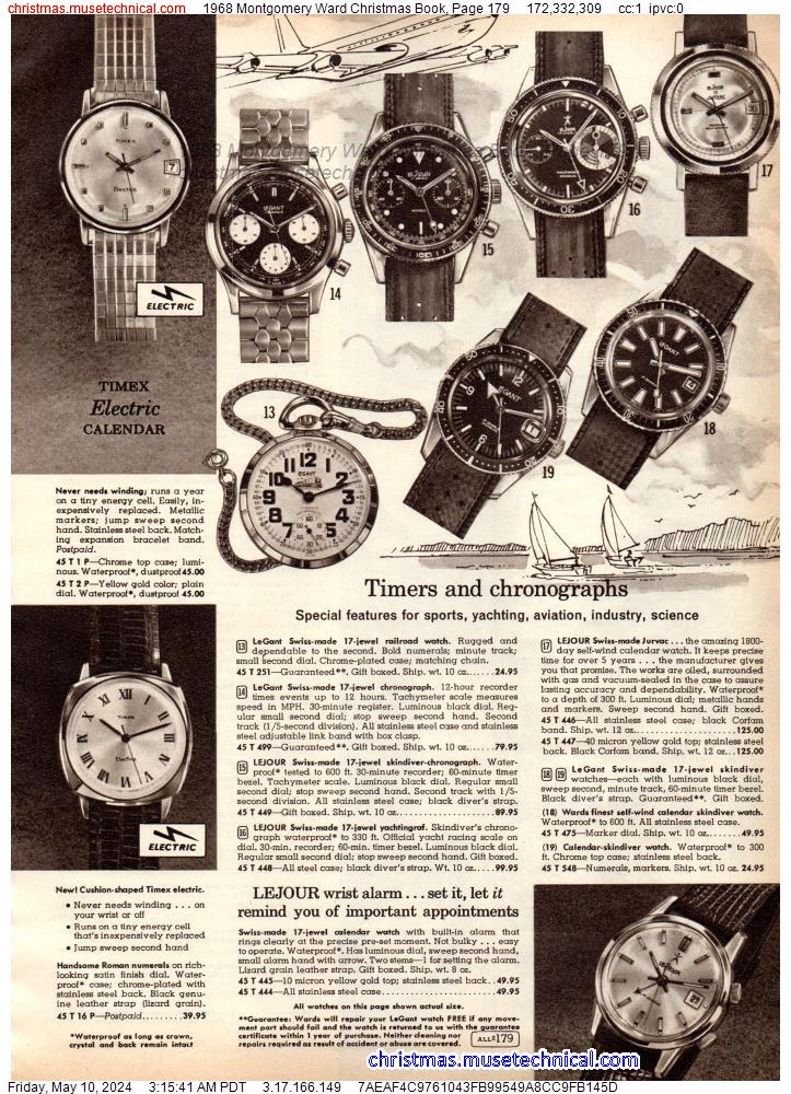 1968 Montgomery Ward Christmas Book, Page 179