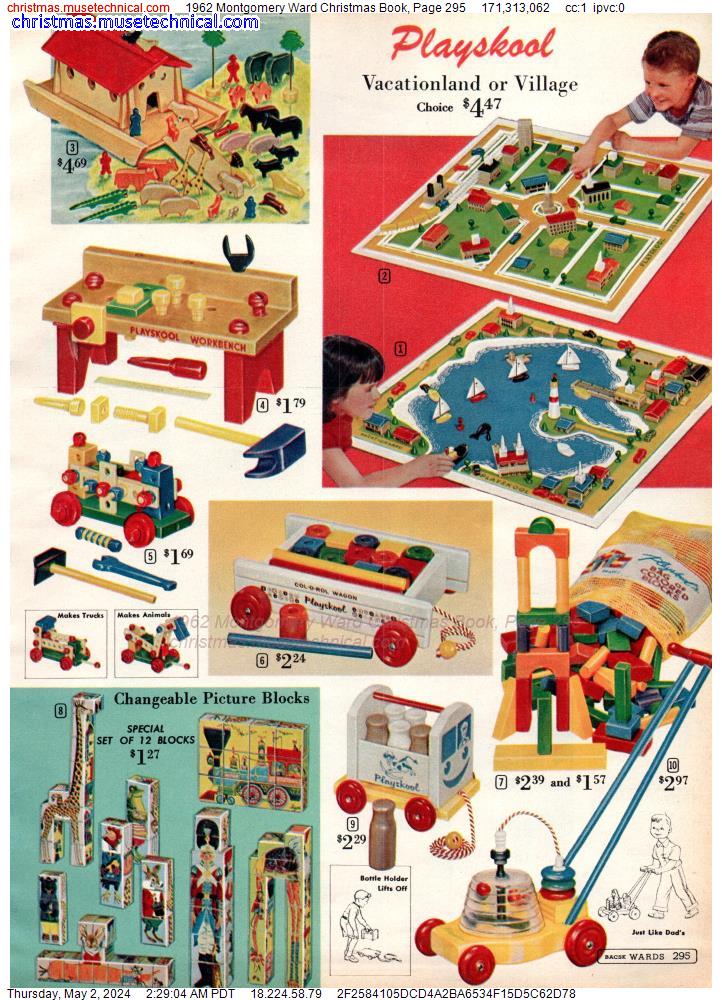 1962 Montgomery Ward Christmas Book, Page 295