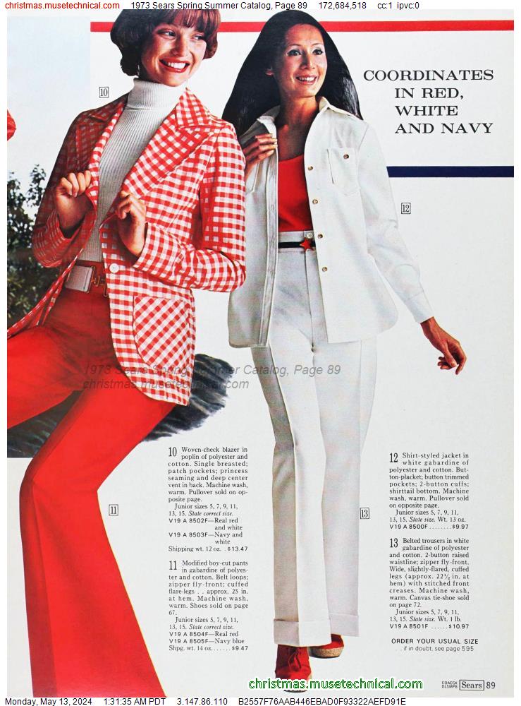 1973 Sears Spring Summer Catalog, Page 89