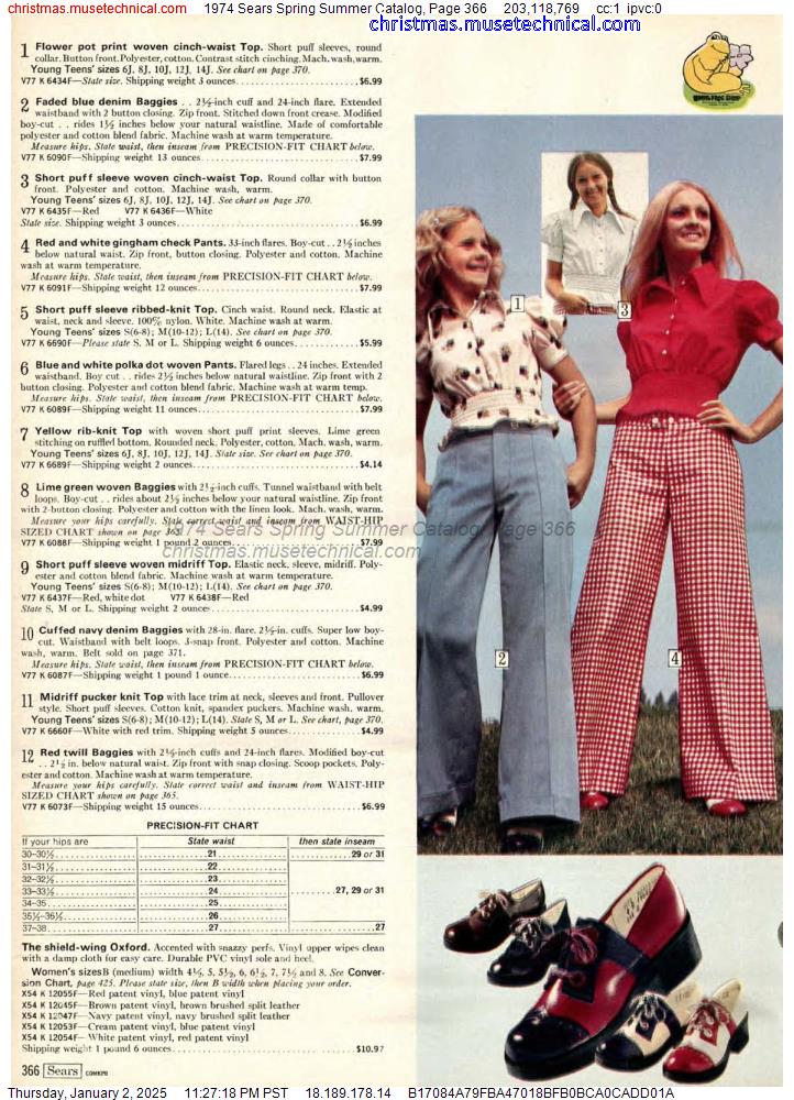 1974 Sears Spring Summer Catalog, Page 366