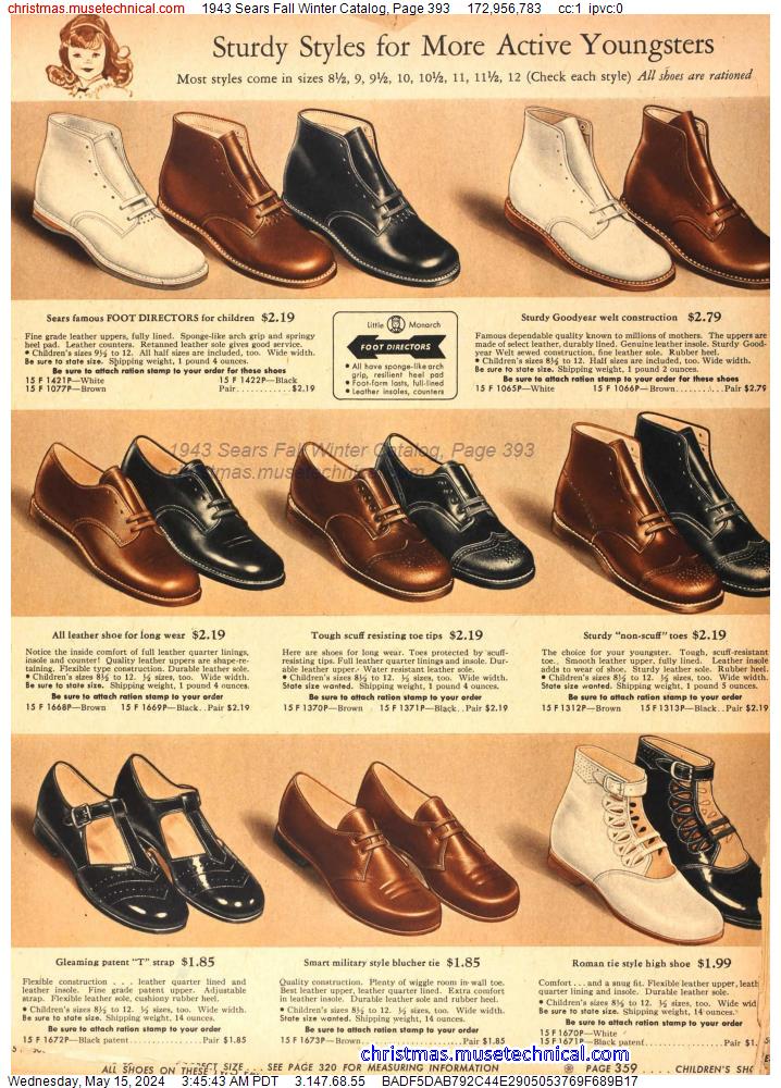 1943 Sears Fall Winter Catalog, Page 393