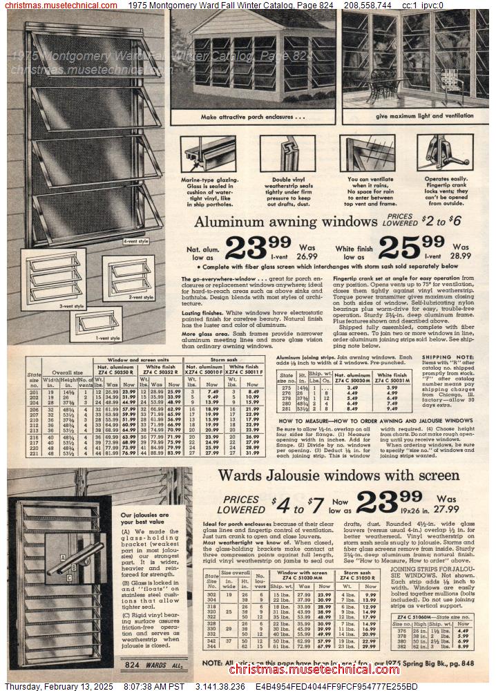 1975 Montgomery Ward Fall Winter Catalog, Page 824