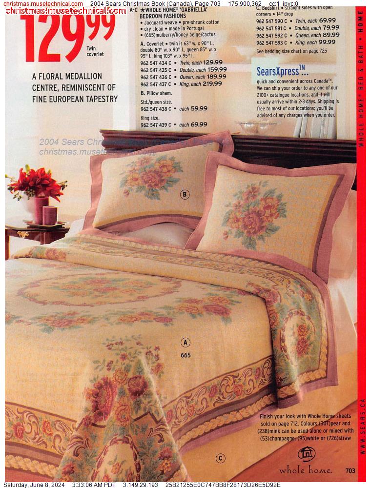 2004 Sears Christmas Book (Canada), Page 703