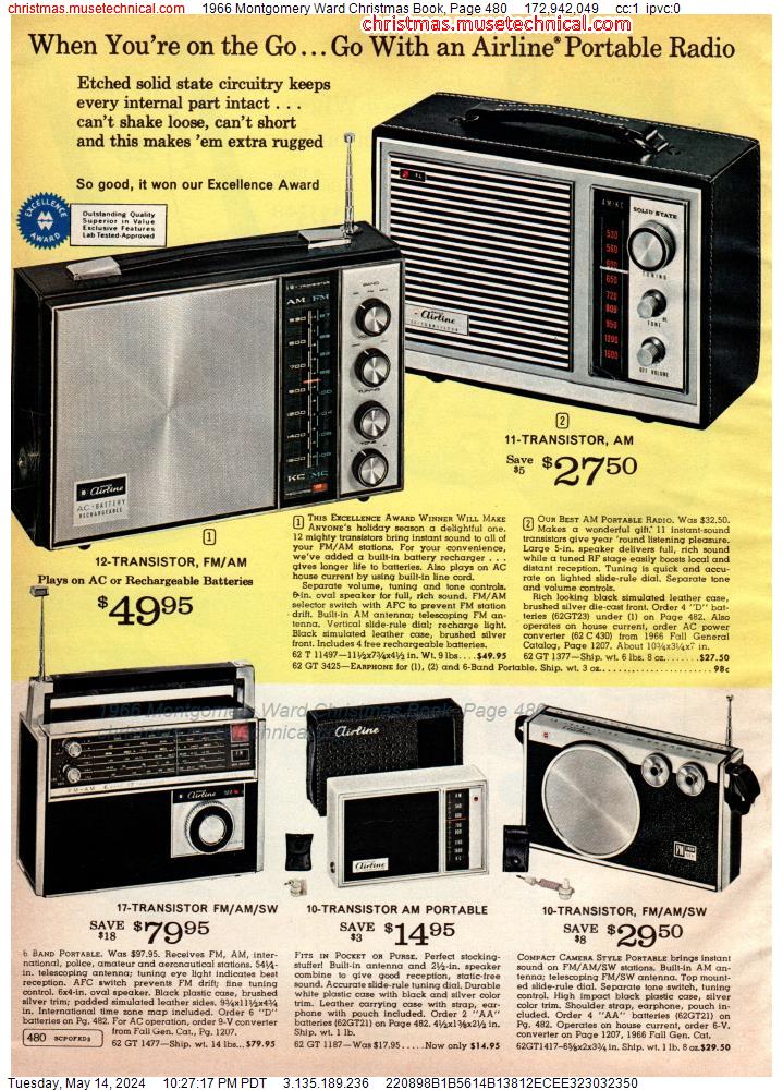 1966 Montgomery Ward Christmas Book, Page 480