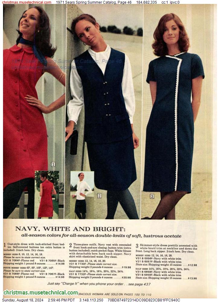 1971 Sears Spring Summer Catalog, Page 46