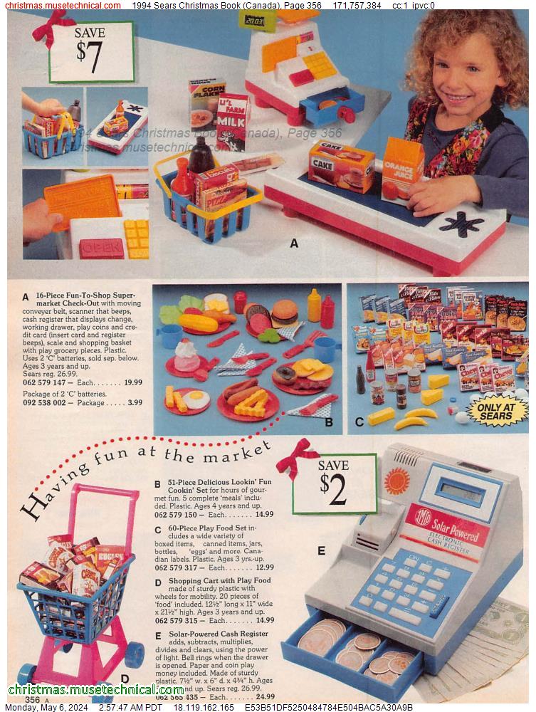 1994 Sears Christmas Book (Canada), Page 356