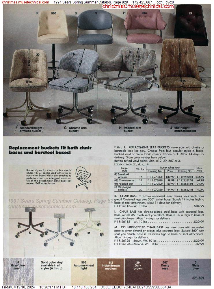 1991 Sears Spring Summer Catalog, Page 829