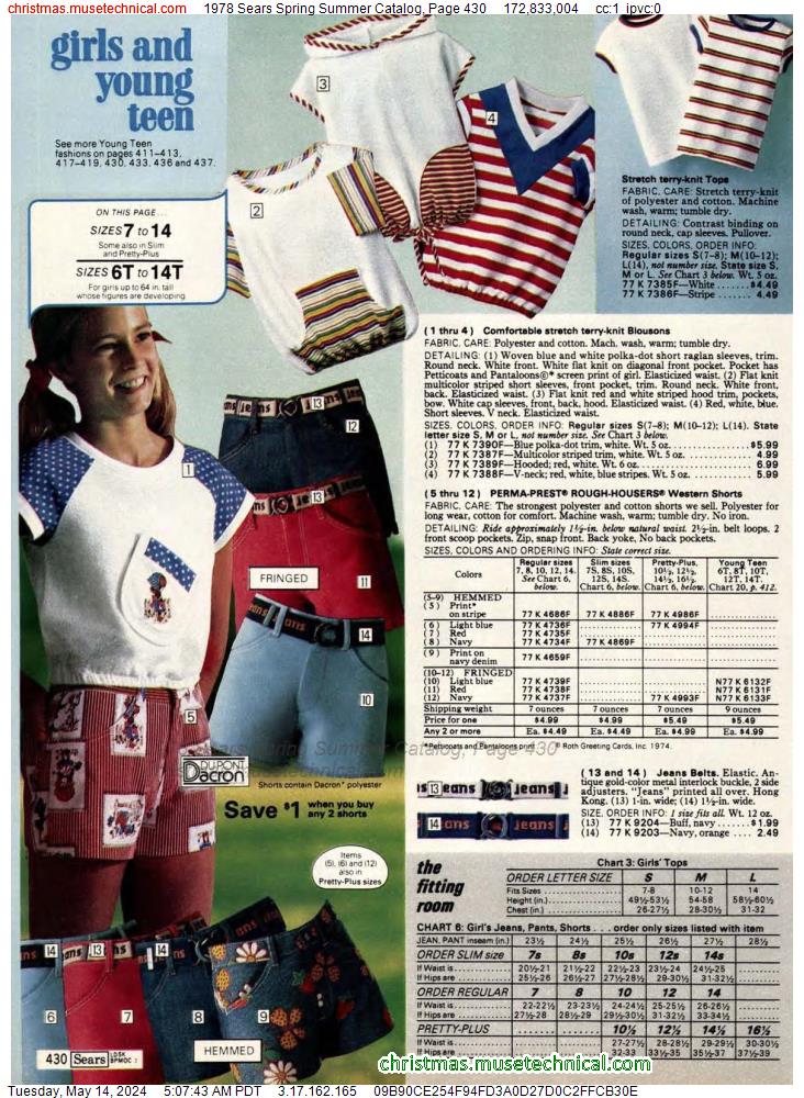 1978 Sears Spring Summer Catalog, Page 430