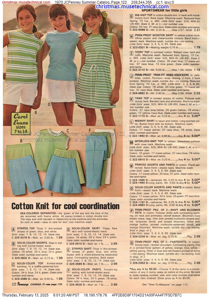 1970 JCPenney Summer Catalog, Page 122