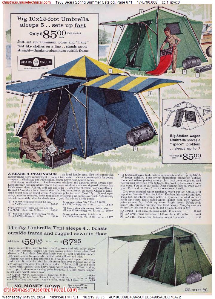 1963 Sears Spring Summer Catalog, Page 671