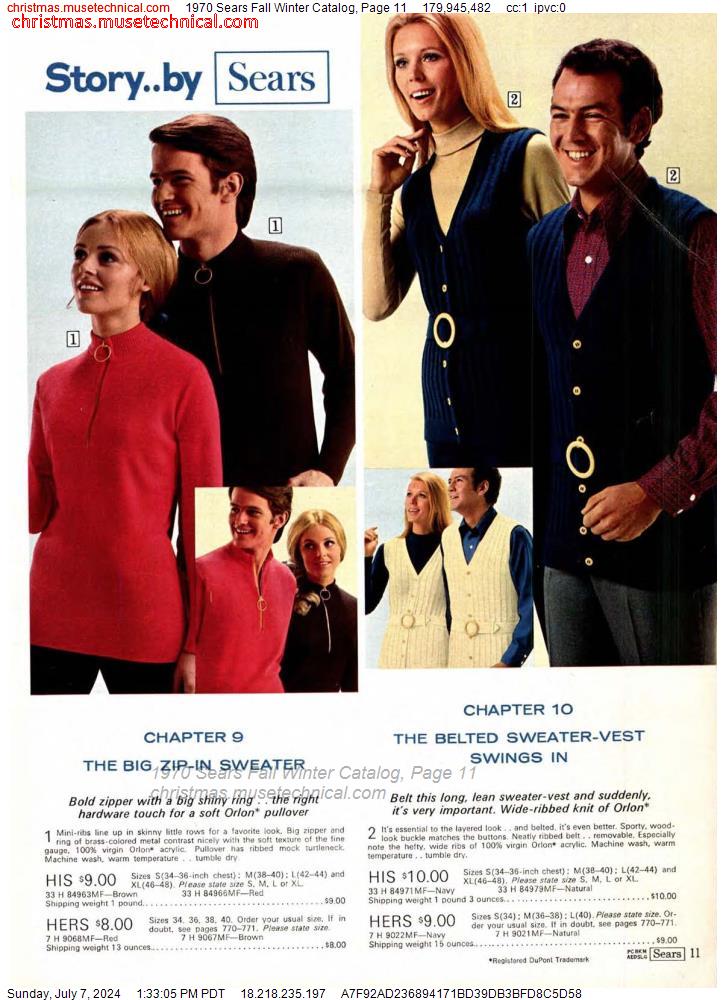 1970 Sears Fall Winter Catalog, Page 11