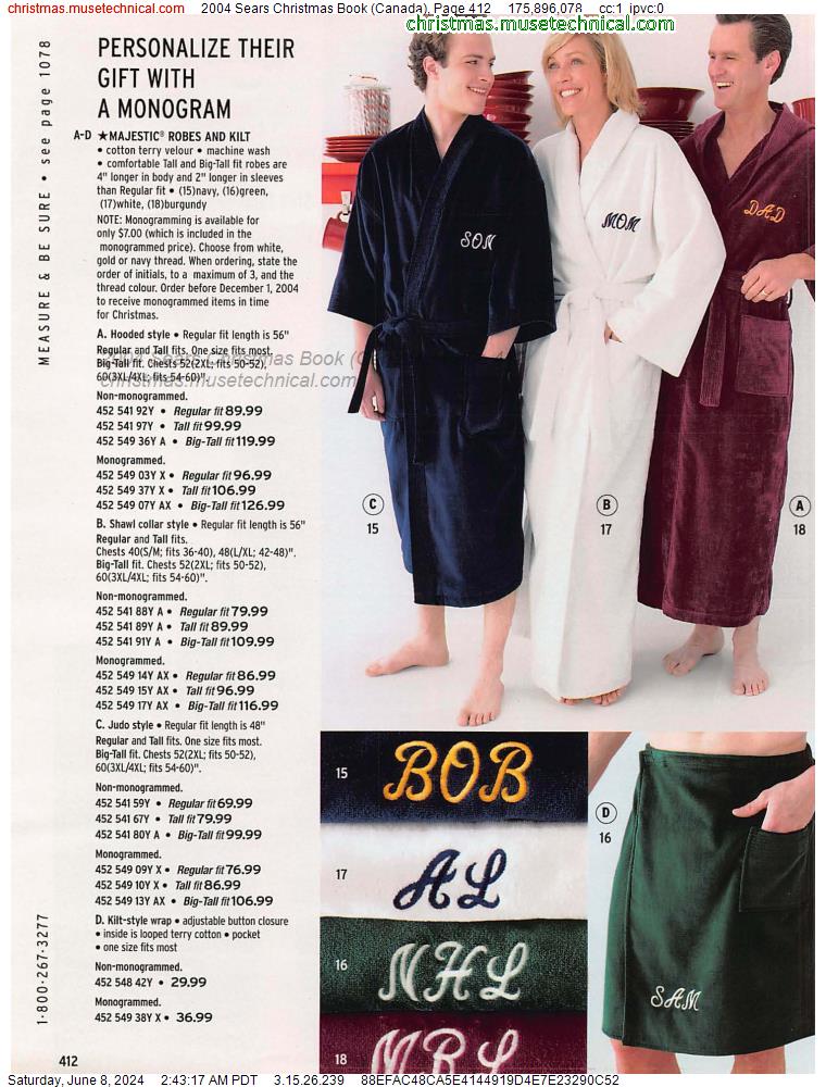 2004 Sears Christmas Book (Canada), Page 412