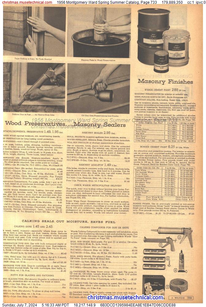 1956 Montgomery Ward Spring Summer Catalog, Page 733