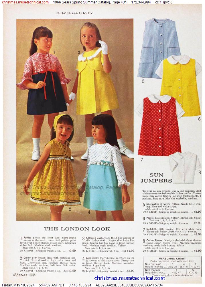 1966 Sears Spring Summer Catalog, Page 431