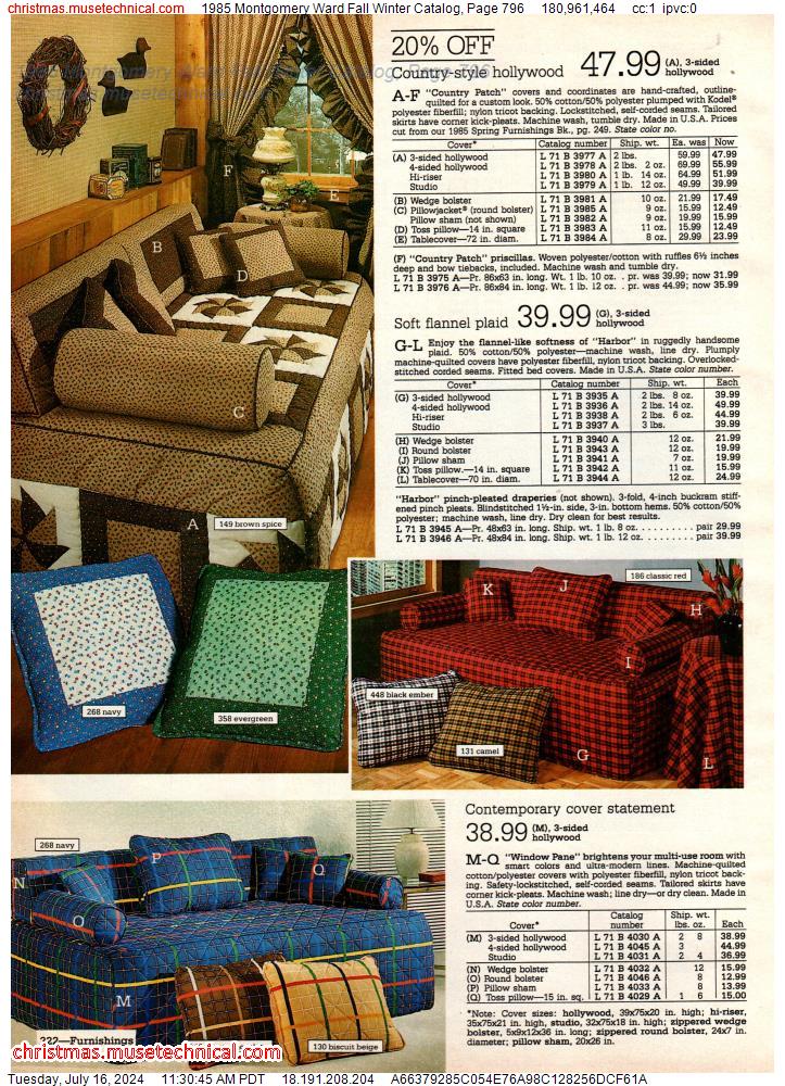 1985 Montgomery Ward Fall Winter Catalog, Page 796
