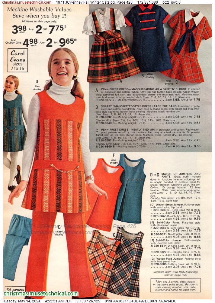 1971 JCPenney Fall Winter Catalog, Page 426