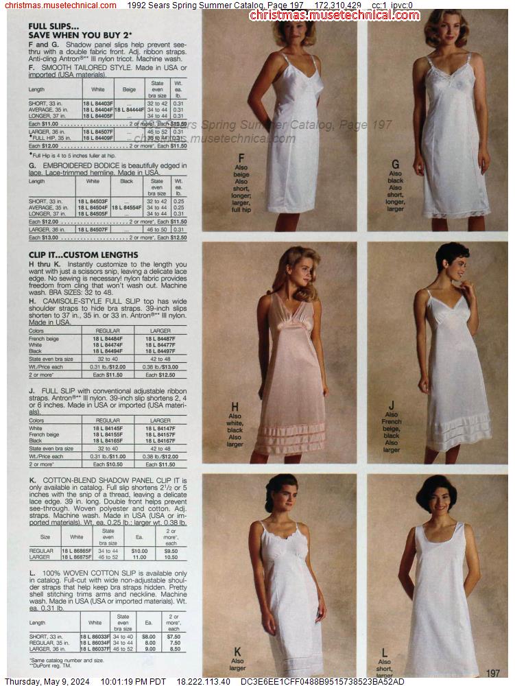 1992 Sears Spring Summer Catalog, Page 197